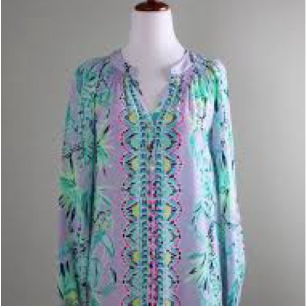 Lilly Pulitzer Silk Top Lilac